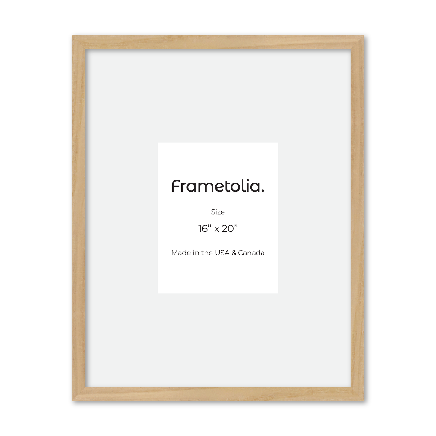 16" x 20" American Maple Heritage Wall Frame