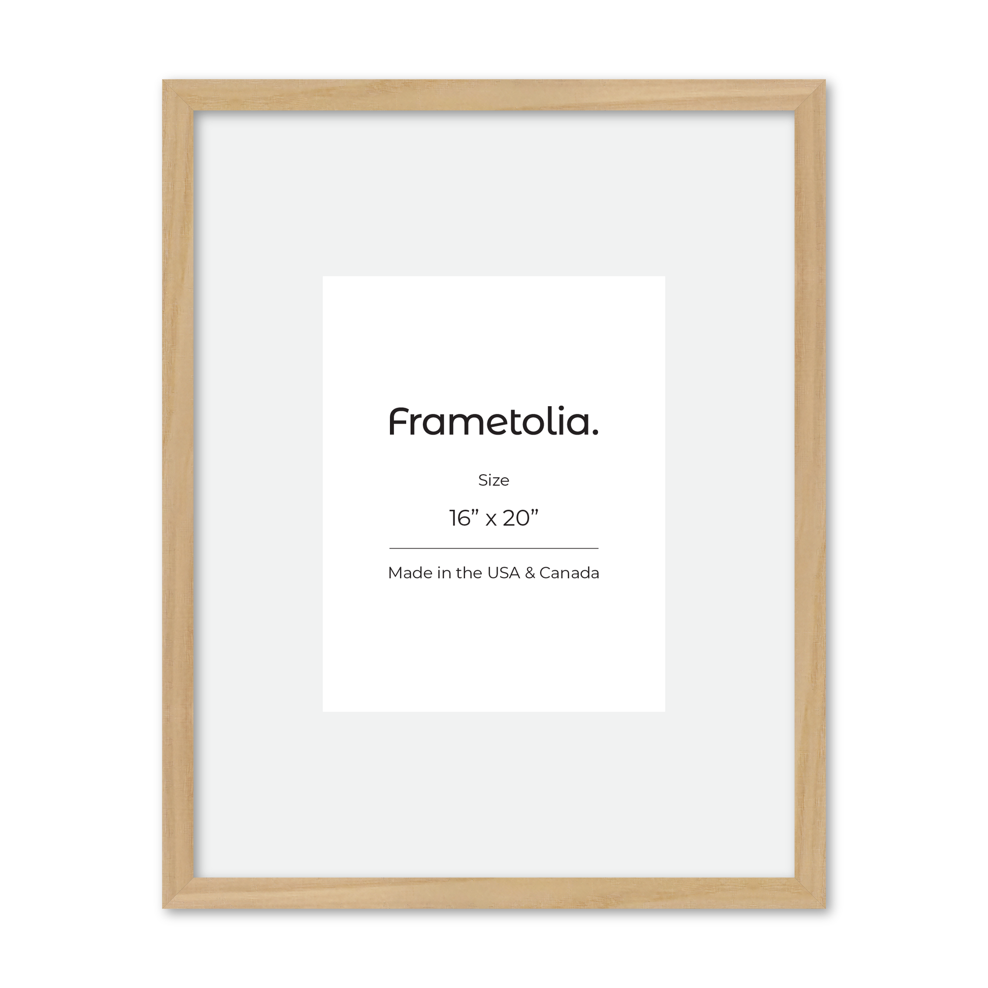 16" x 20" American Maple Heritage Wall Frame