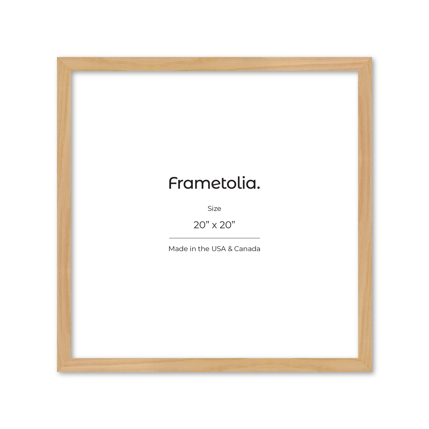 20" x 20" American Maple Heritage Wall Frame