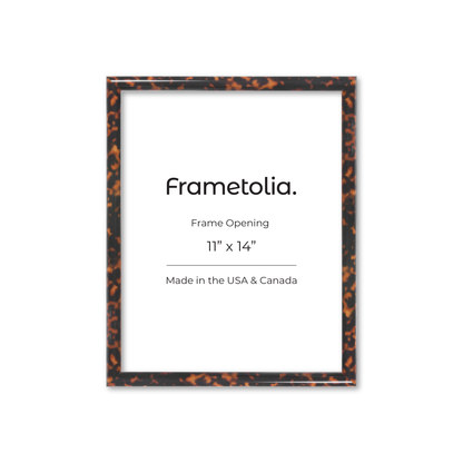 11" x 14" Tortoise Burlwood Milano Wall Frame