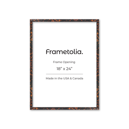 18" x 24" Tortoise Burlwood Milano Wall Frame