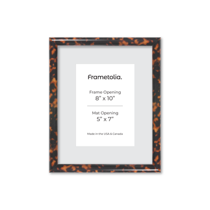 8" x 10" Tortoise Burlwood Milano Wall Frame
