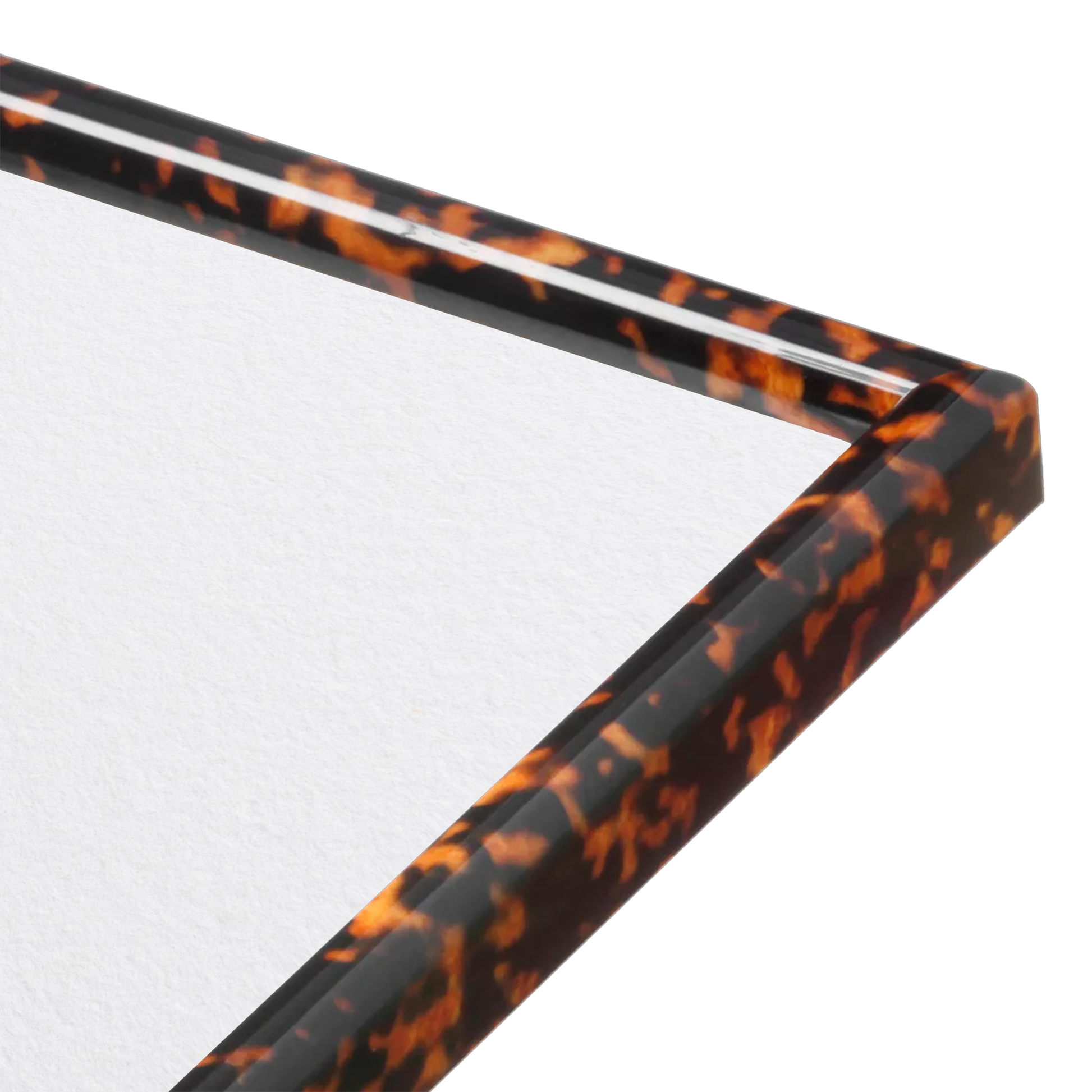 corner of the Tortoise Burlwood Milano Wall Frame