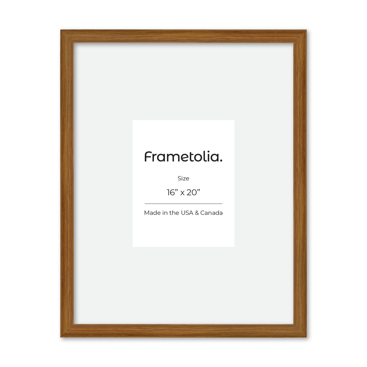 16" x 20" Light Oak Hudson Narrows Wall Frame