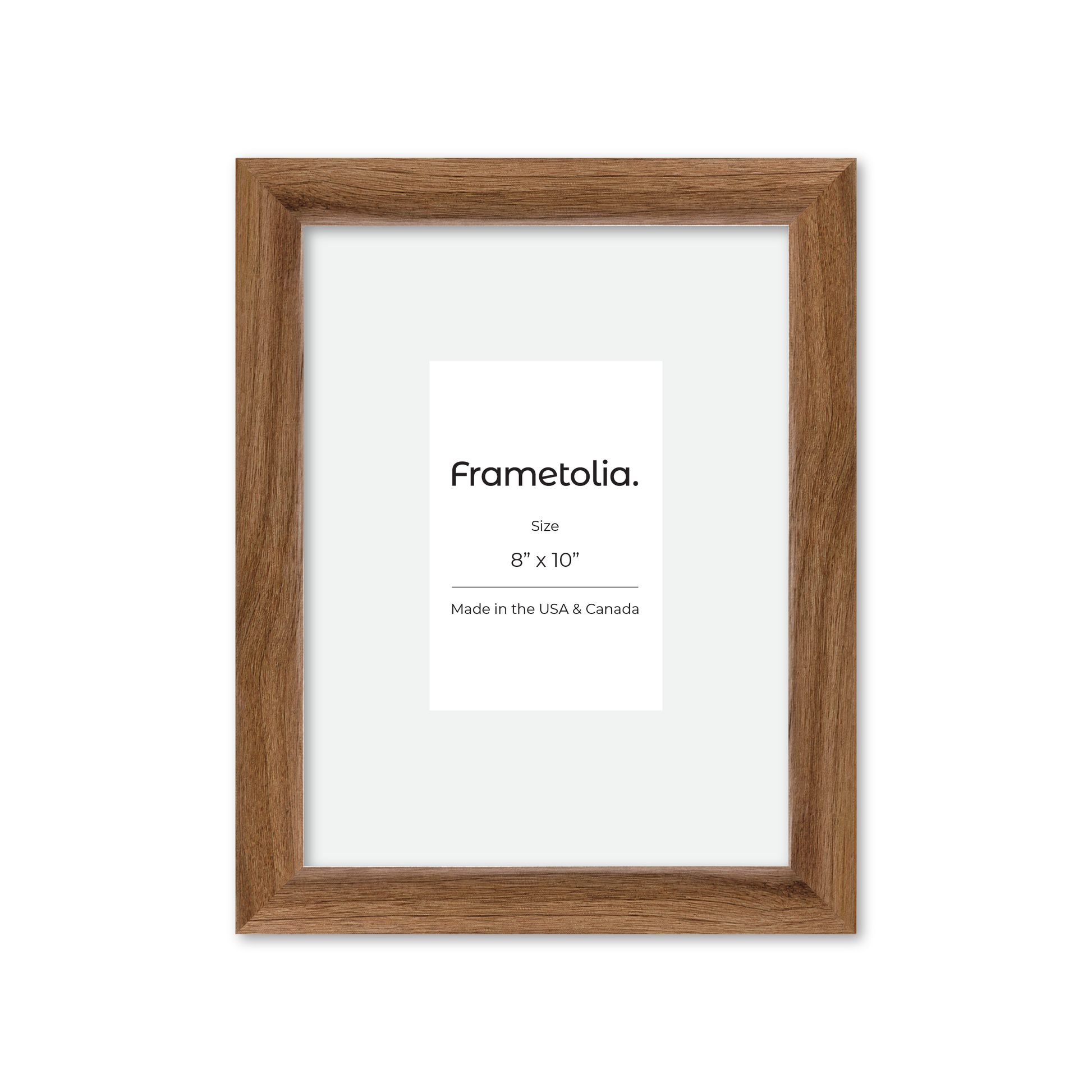 8" x 10" Light Walnut Hudson Narrows Wall Frame