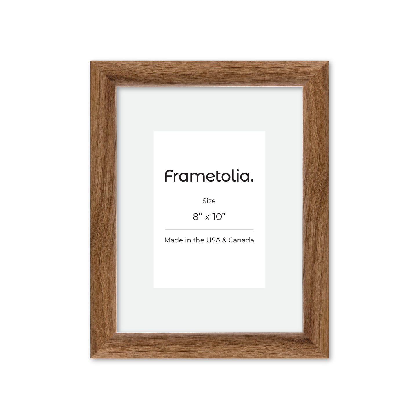 8" x 10" Light Walnut Hudson Narrows Wall Frame