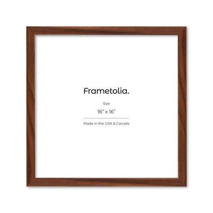 16" x 16" Dark Walnut Hudson Narrows Wall Frame