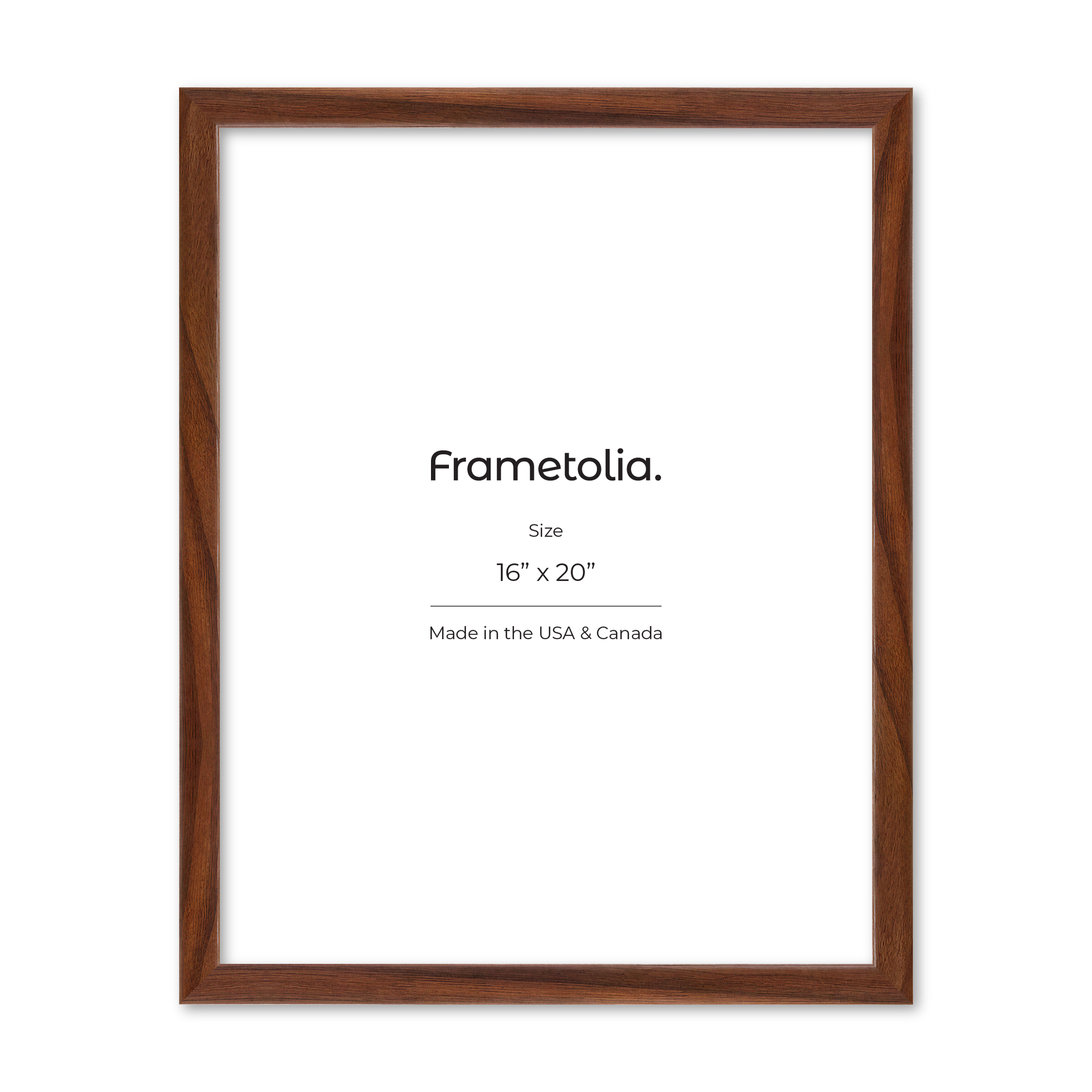 16" x 20" Dark Walnut Hudson Narrows Wall Frame