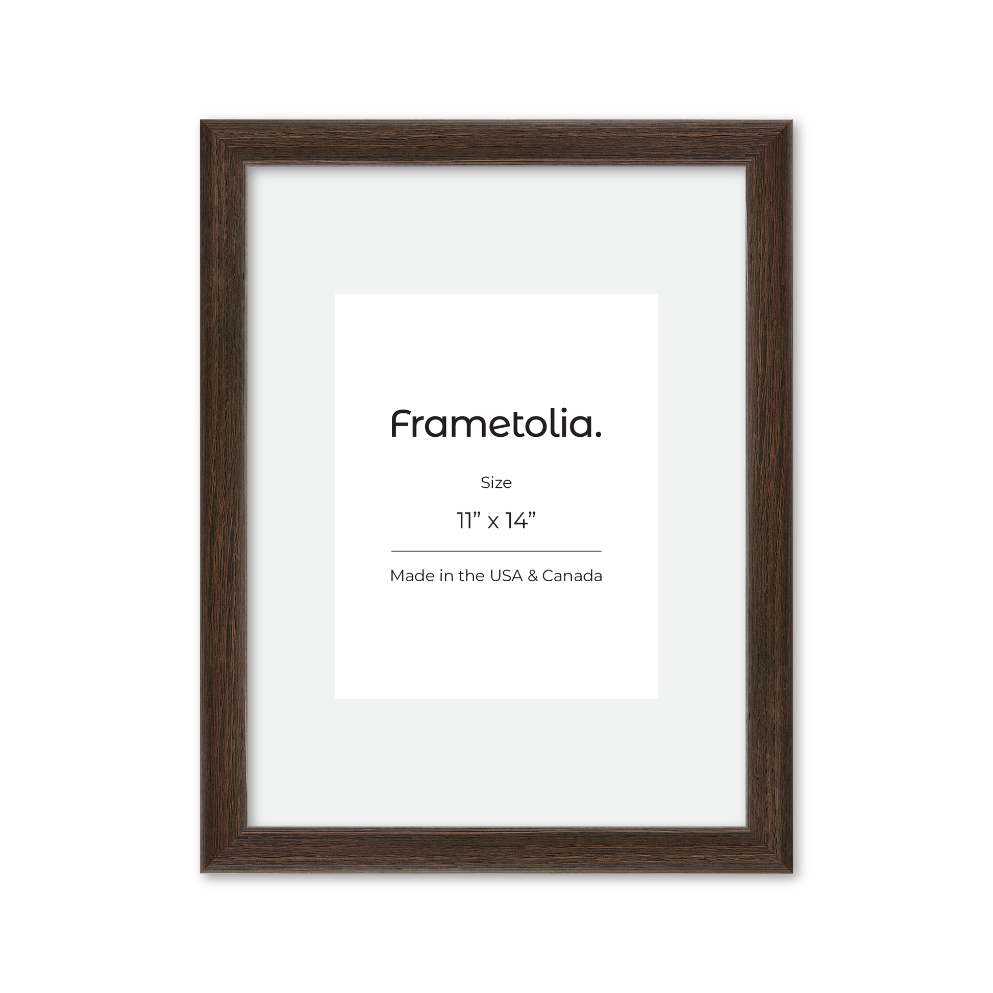 11" x 14" Dark Oak Hudson Narrows Wall Frame