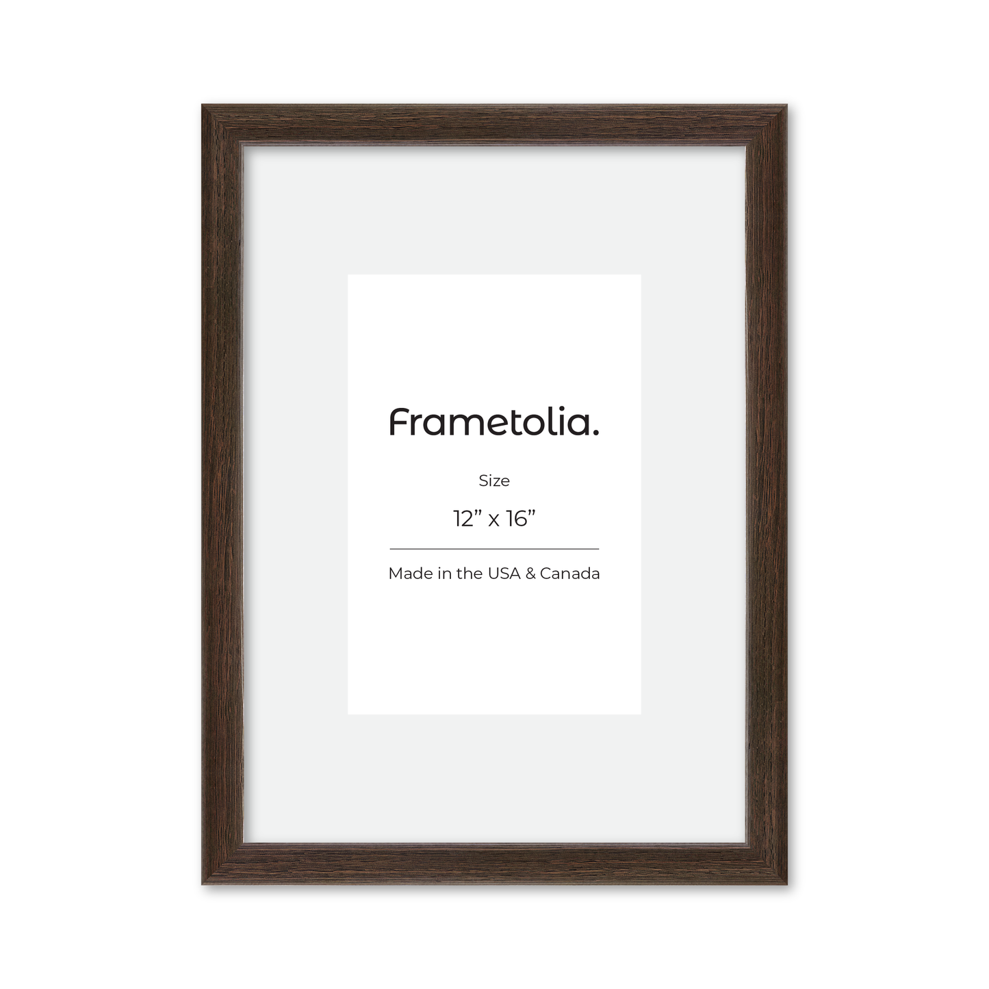 12" x 16" Dark Oak Hudson Narrows Wall Frame
