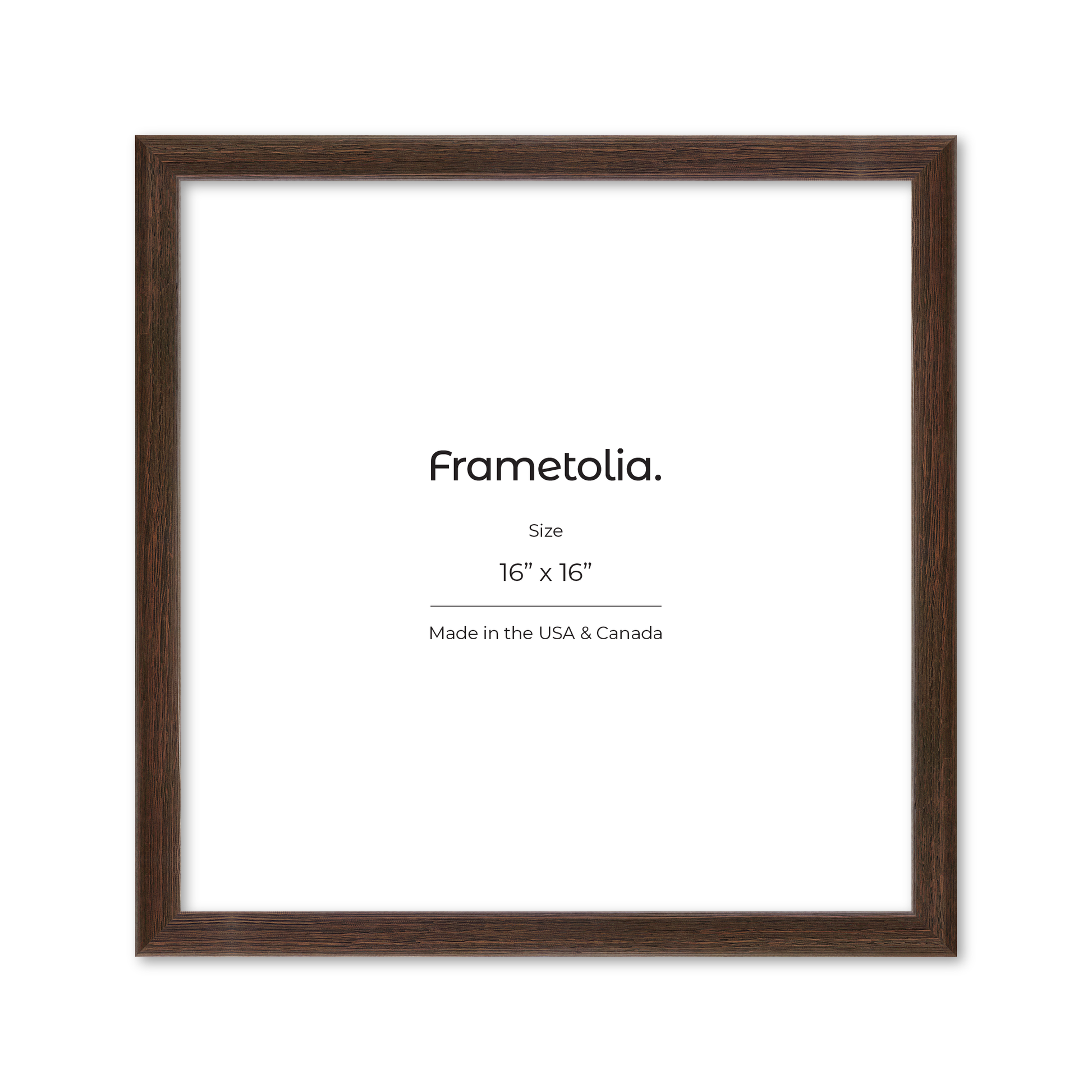 16" x 16" Dark Oak Hudson Narrows Wall Frame