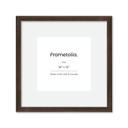 16" x 16" Dark Oak Hudson Narrows Wall Frame