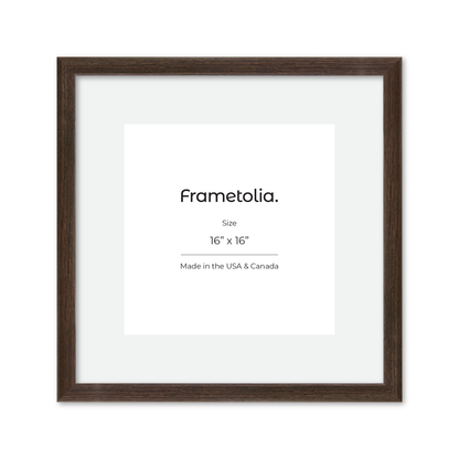 16" x 16" Dark Oak Hudson Narrows Wall Frame