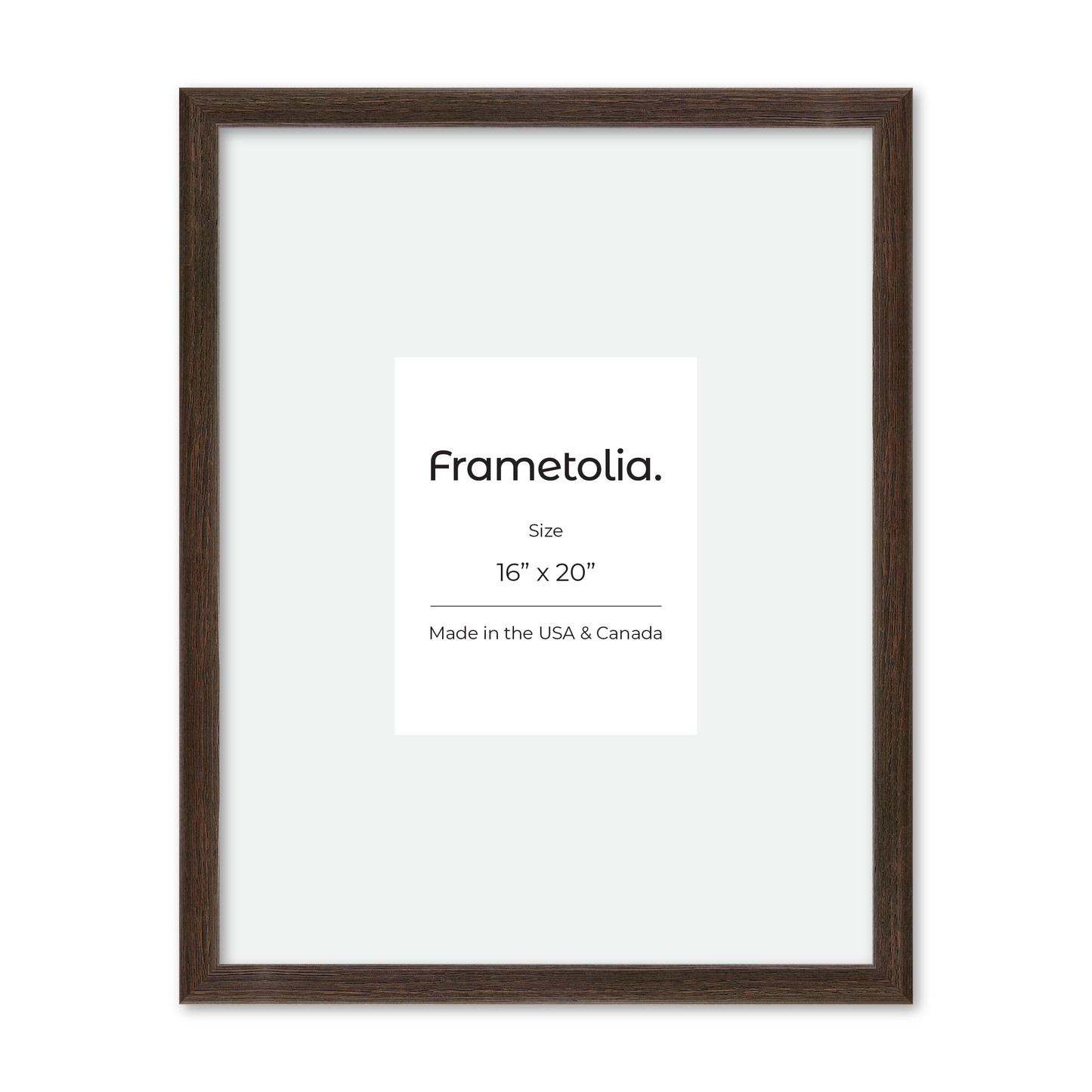 16" x 20" Dark Oak Hudson Narrows Wall Frame
