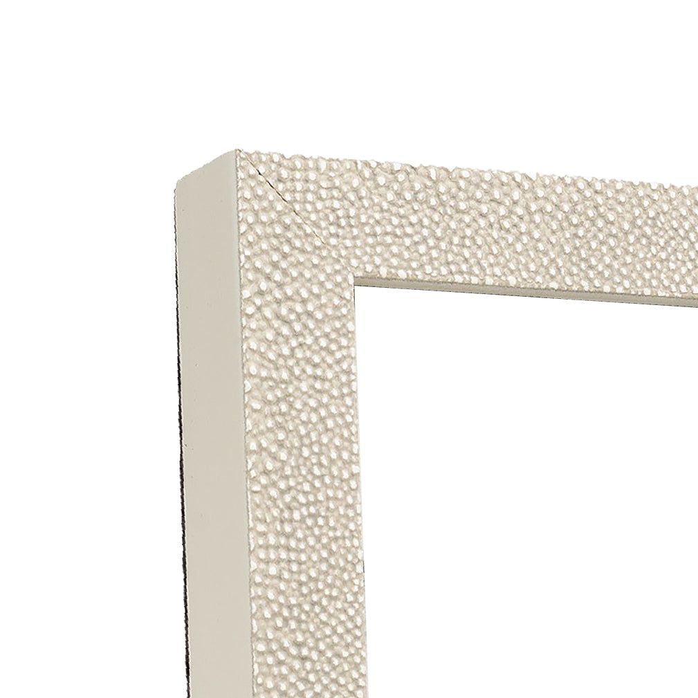 Bone Shagreen Narrow Width Table Top Frame