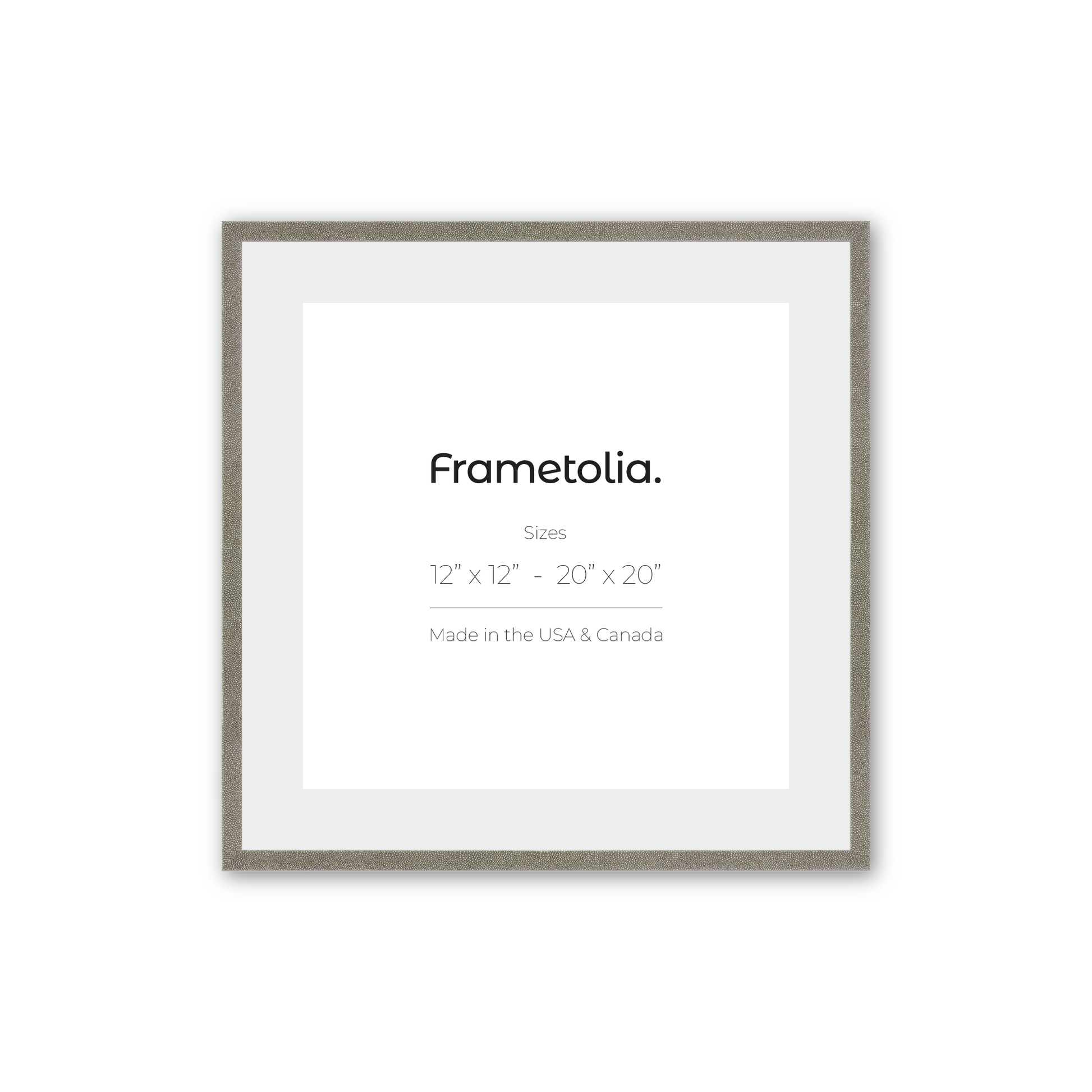 [Color:Bone Shagreen],[Mat:Narrow Mat], Picture frame