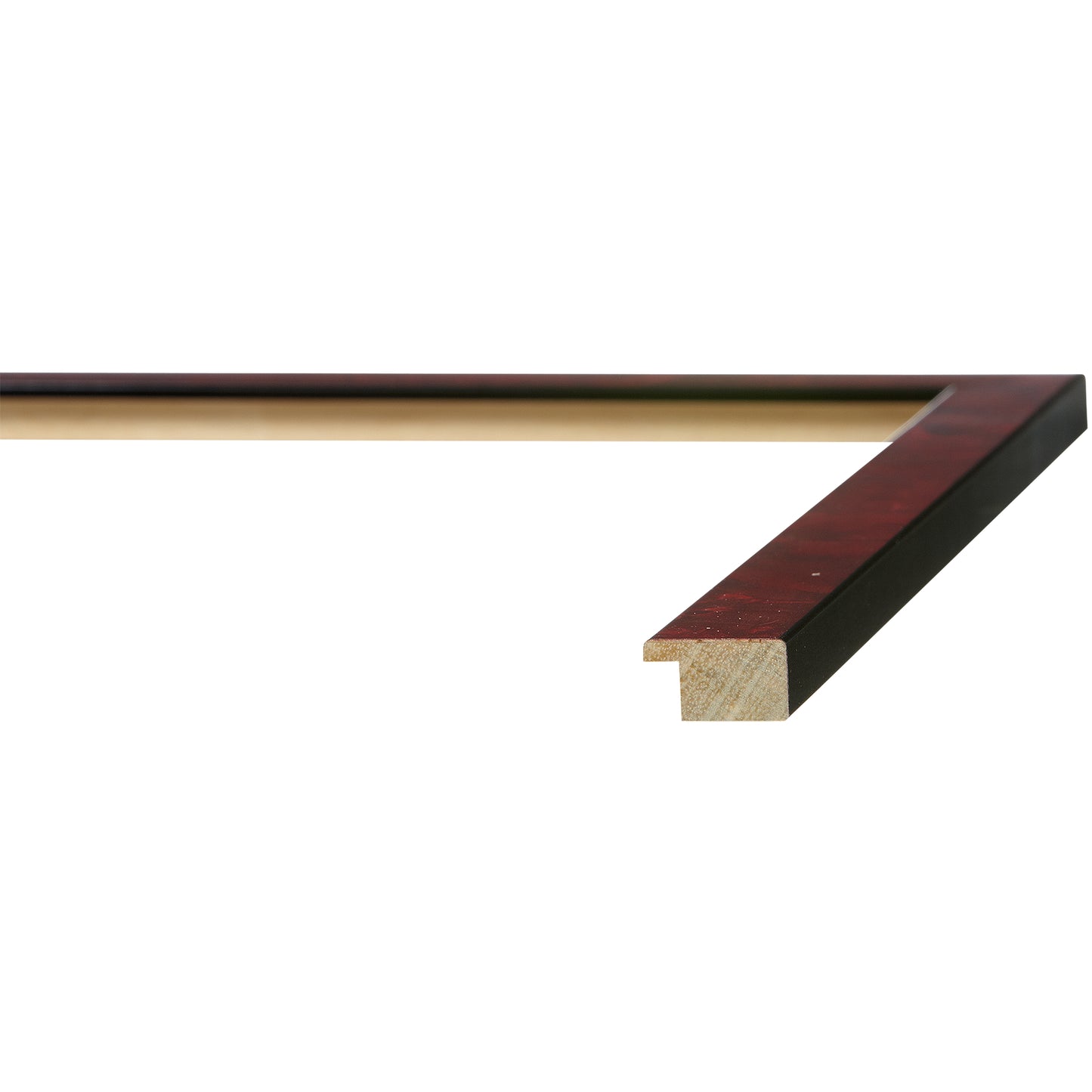 Red Burlwood Medium Width Table Top Frame