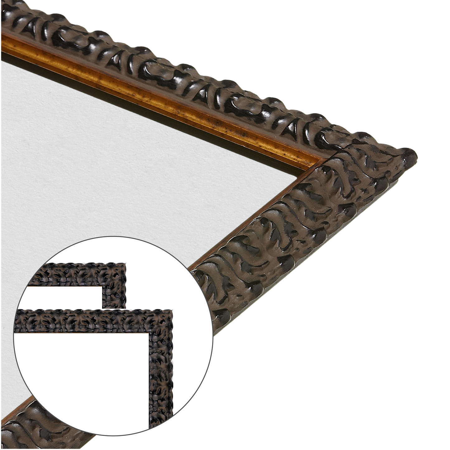 corner close up of the frame