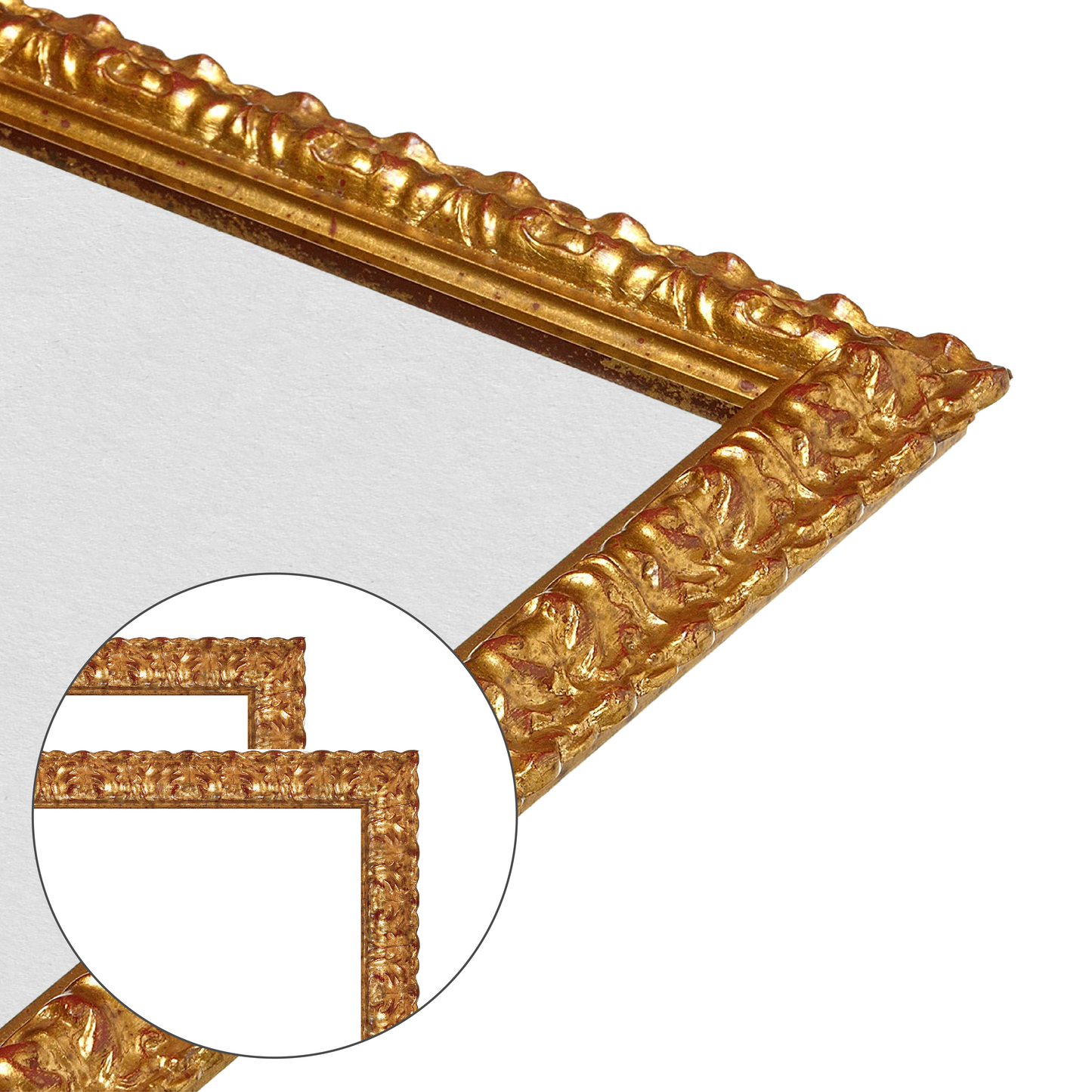 corner close up of the frame