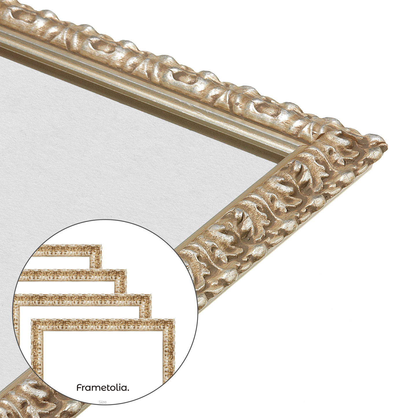 corner close up of the frame
