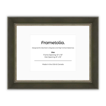 12" x 16" Black FAMILY  Diploma Frame with Mat - 8 x 10 opening