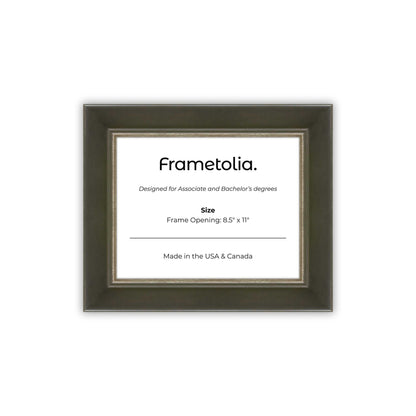 8.5" x 11" Black FAMILY  Diploma Frame - No Mat