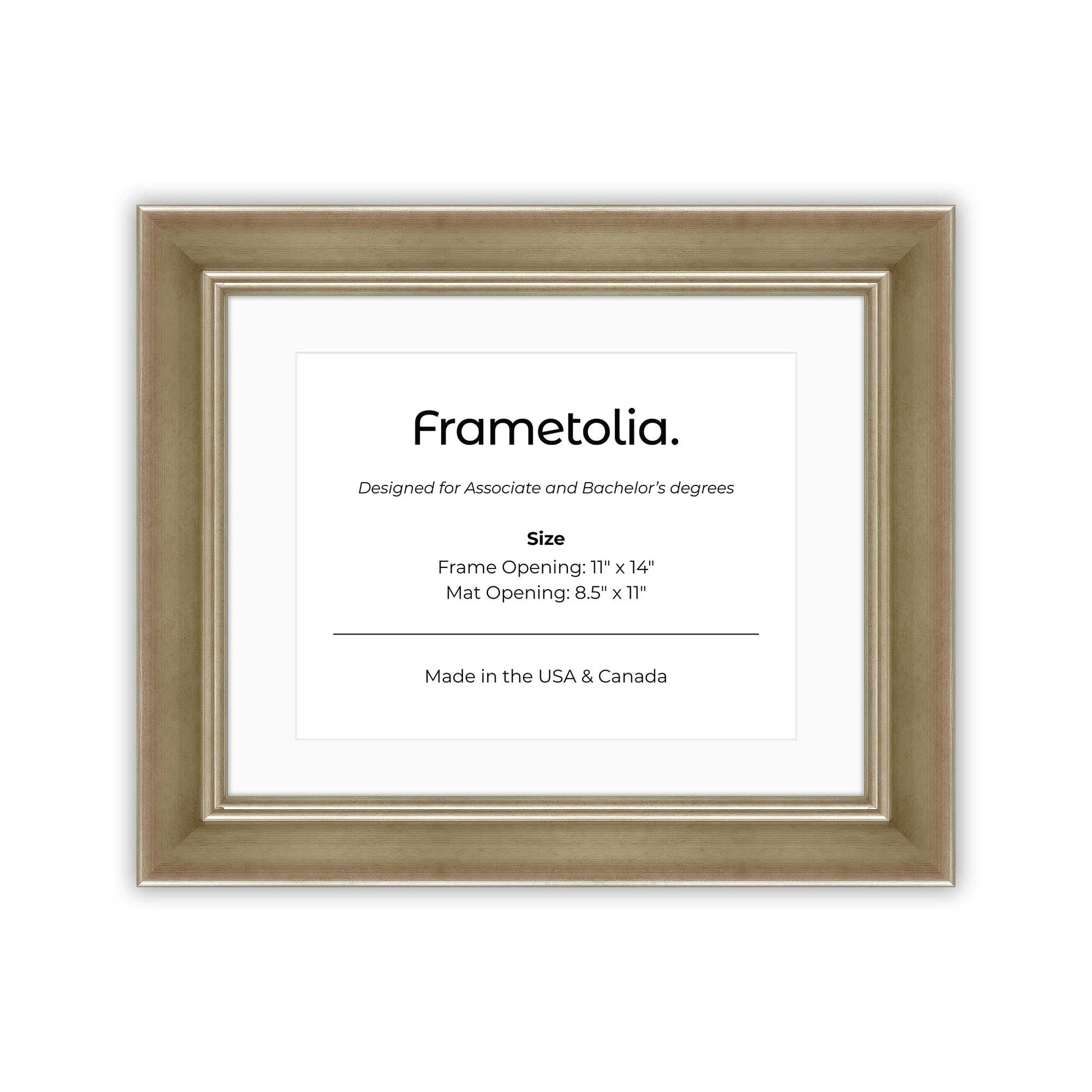 Gilded Silver FAMILY Wall Frame