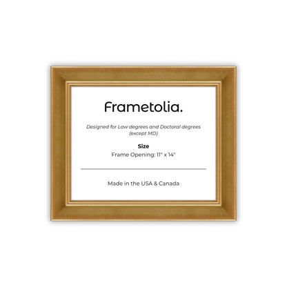 11" x 14" Gilded Gold FAMILY  Diploma Frame - No Mat