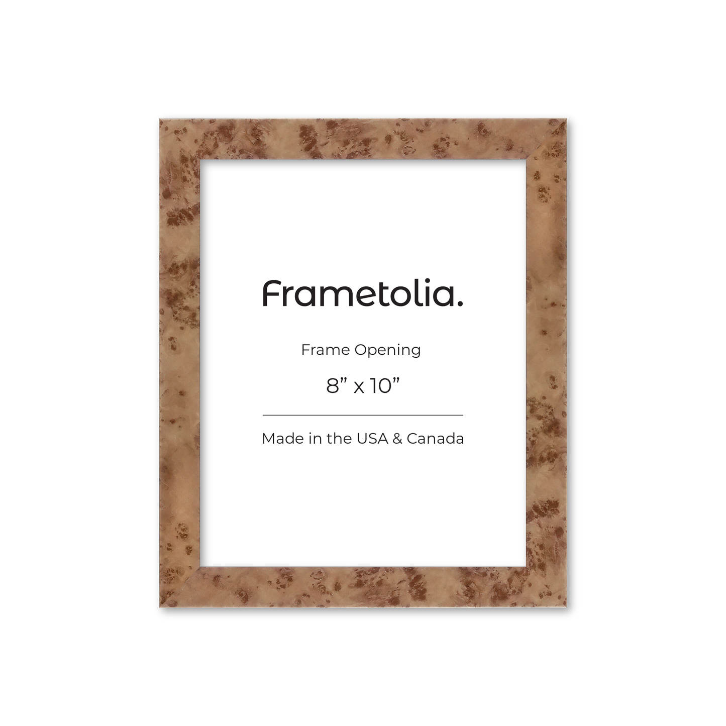 Caramel Burlwood Lucca Wall Frame