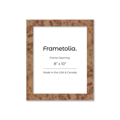 Caramel Burlwood Lucca Wall Frame