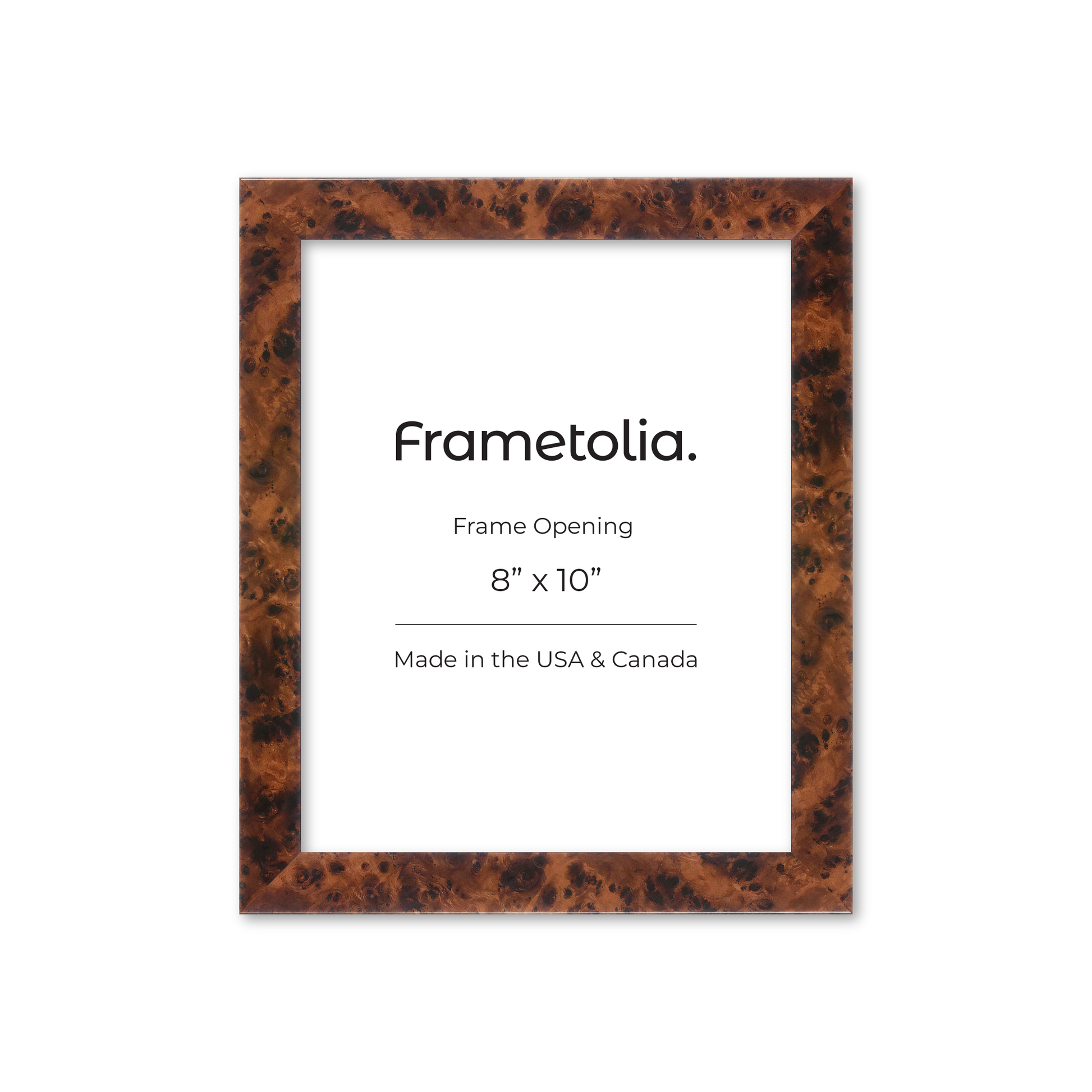 Amber Burlwood Lucca Wall Frame