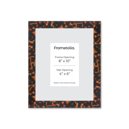 8" x 10" Tortoise Burlwood Lucca Wall Frame