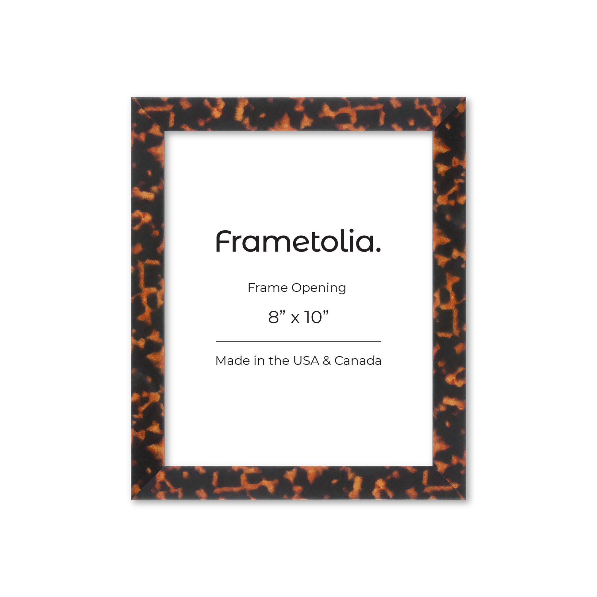 8" x 10" Tortoise Burlwood Lucca Wall Frame