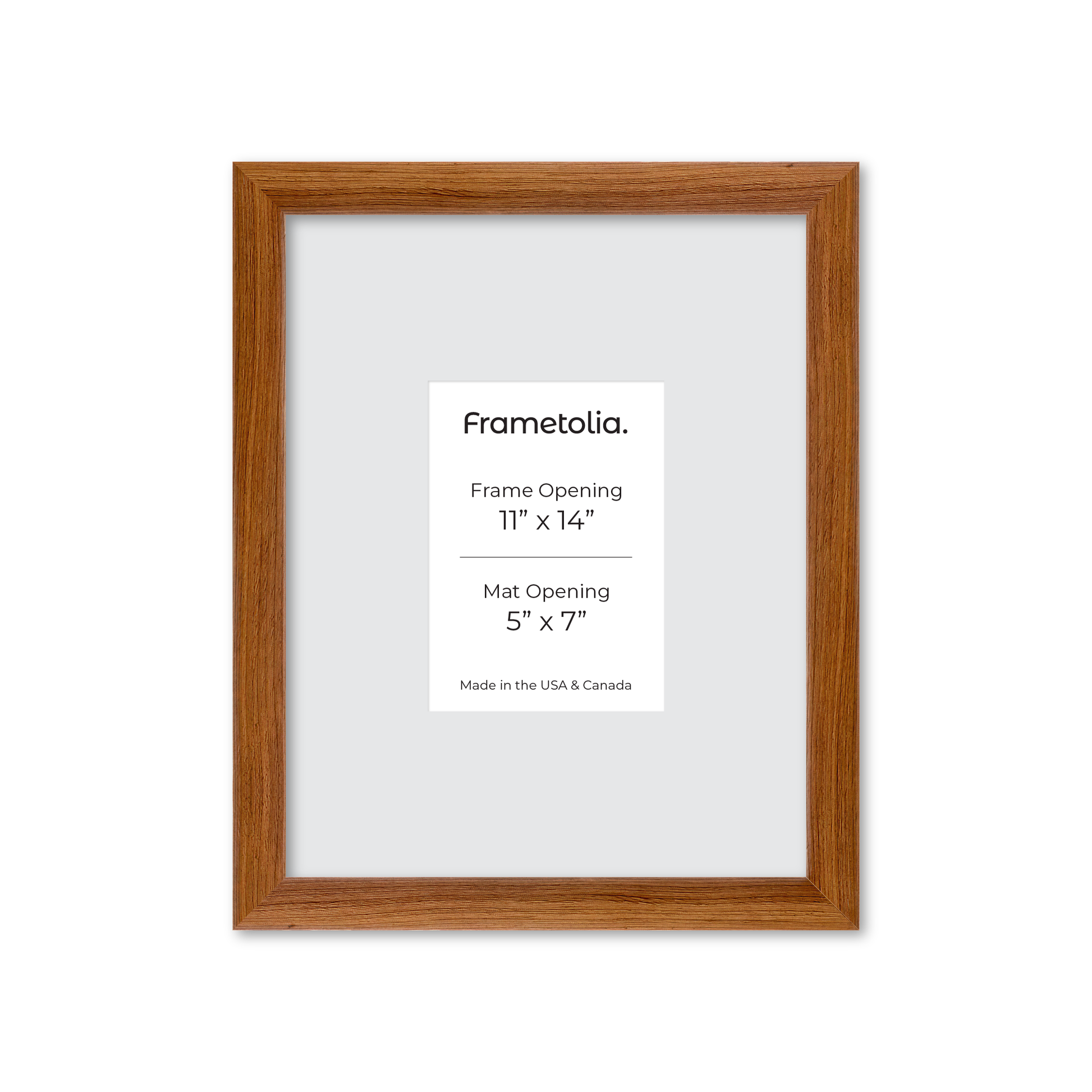 11" x 14" Light Walnut Hudson Wall Frame