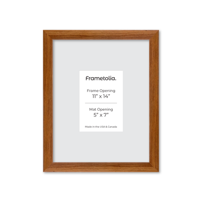 11" x 14" Light Walnut Hudson Wall Frame
