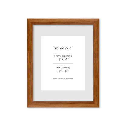 11" x 14" Light Walnut Hudson Wall Frame