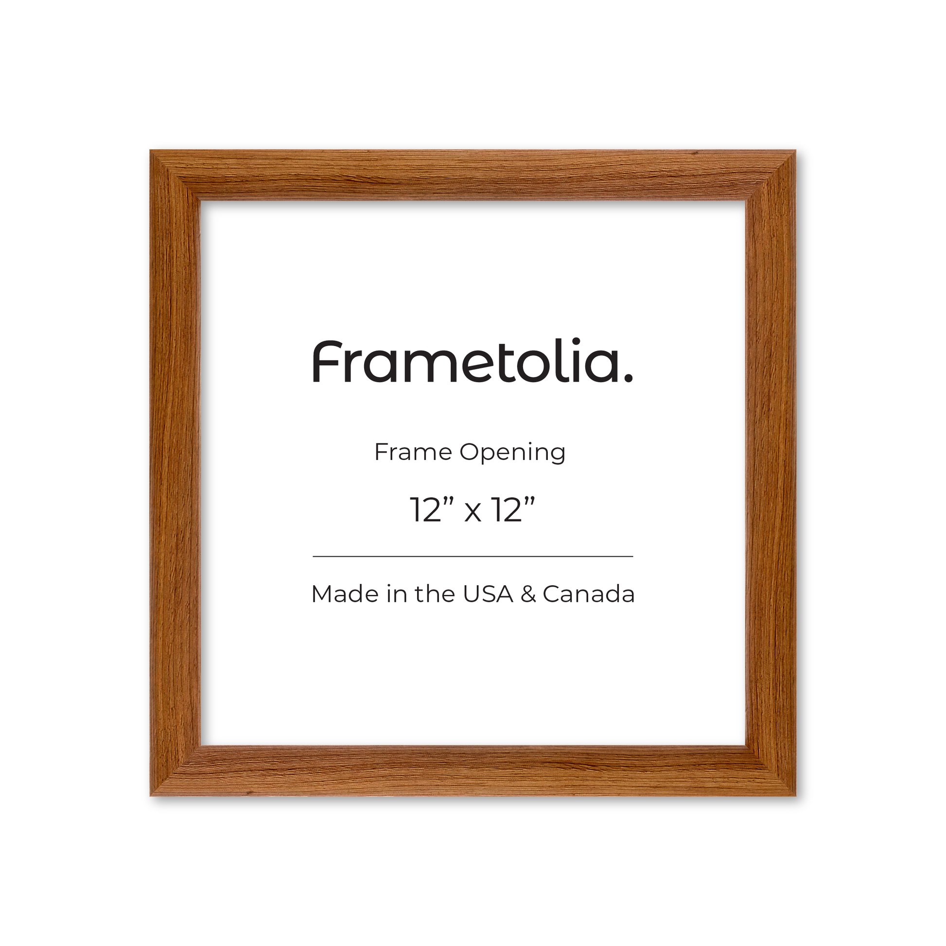 12" x 12" Light Walnut Hudson Wall Frame