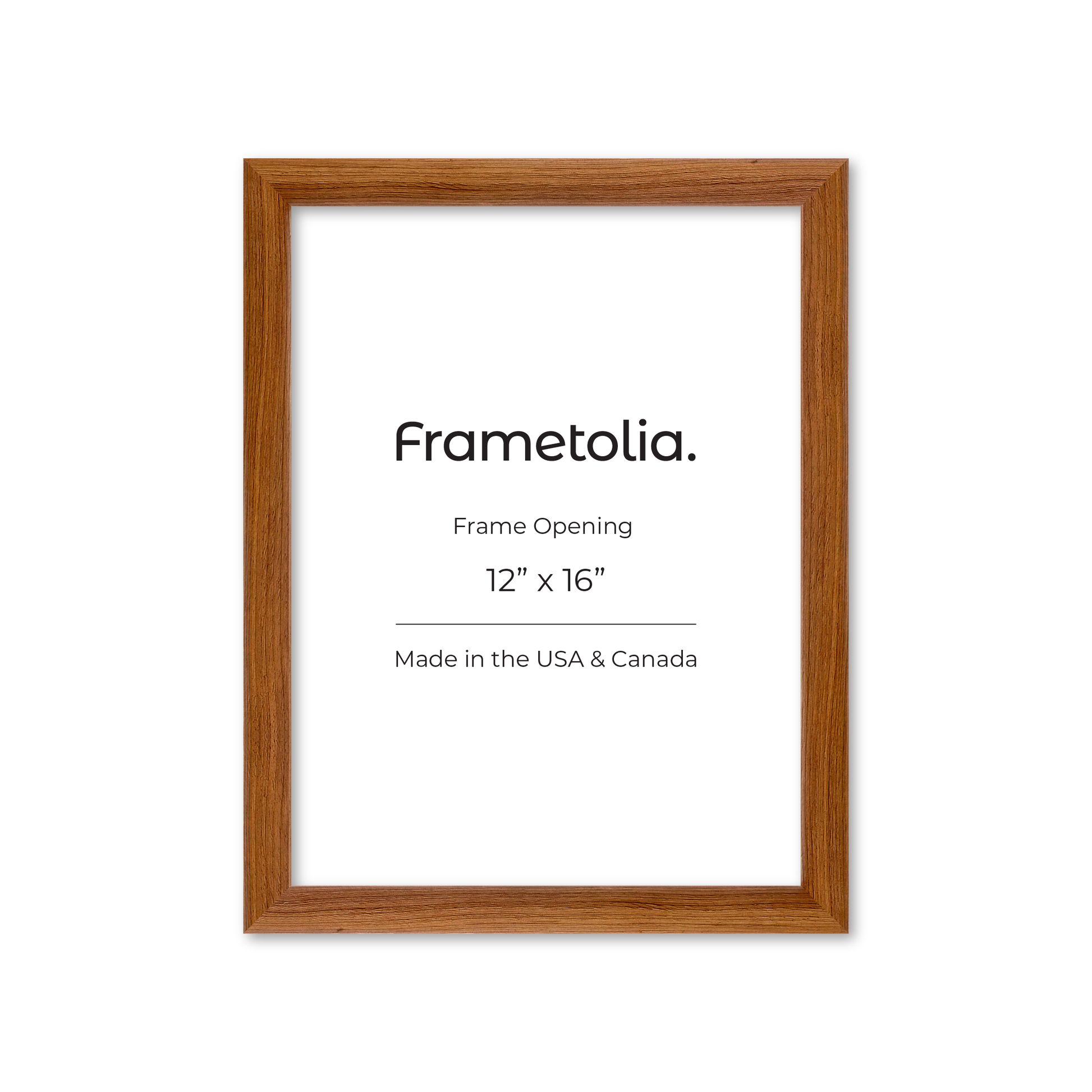 12" x 16" Light Walnut Hudson Wall Frame