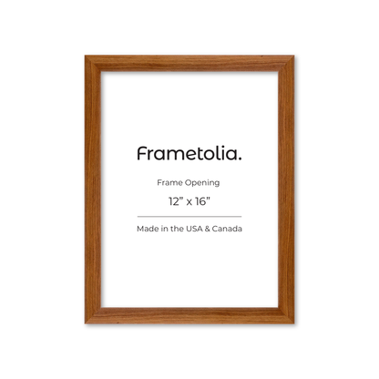 12" x 16" Light Walnut Hudson Wall Frame