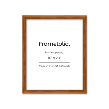 16" x 20" Light Walnut Hudson Wall Frame