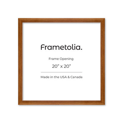 20" x 20" Light Walnut Hudson Wall Frame