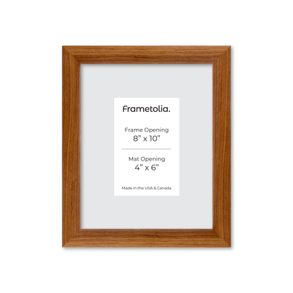 8" x 10" Light Walnut Hudson Wall Frame