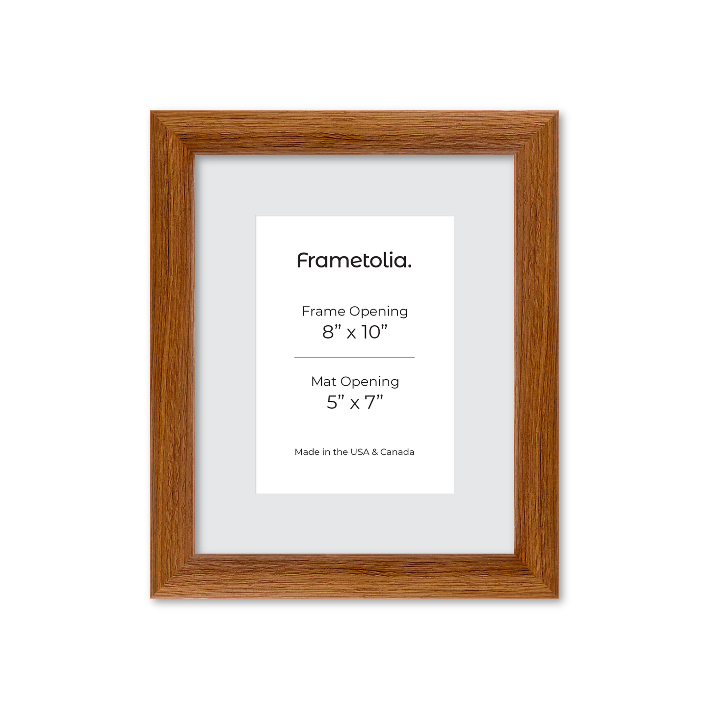 8" x 10" Light Walnut Hudson Wall Frame