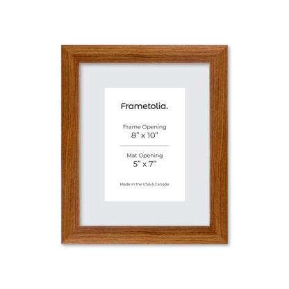 8" x 10" Light Walnut Hudson Wall Frame