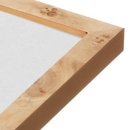 24" x 36" Natural Burlwood Medium Width Wall Frame