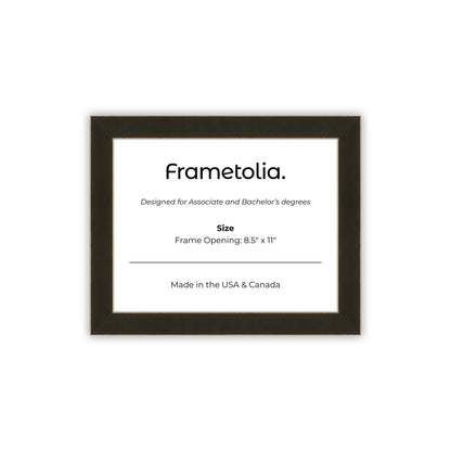 8.5" x 11" Bravo Brown FAMILY  Diploma Frame - No Mat