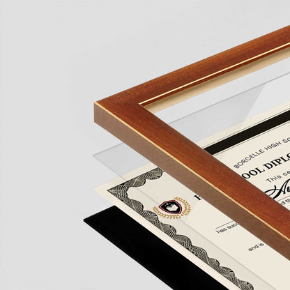 Honey FAMILY Wall Frame corner Close up with layers broken out