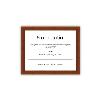 11" x 14" Honey FAMILY  Diploma Frame - No Mat