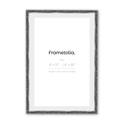8" x 10" Shimmering Silver Renaissance Charm Medium Width Wall Frame