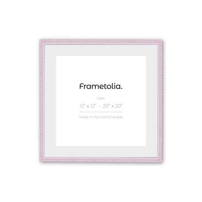 16" x 16" Shimmering Rose Petal Renaissance Charm Medium Width Wall Frame